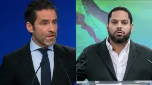 El portavoz del PP, Borja Sémper, y el secretario general de Vox, Ignacio Garriga