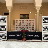 Set de Onda Cero en el Palacio de la Diputación Provincial del Ciudad Real Set de Onda Cero en el Palacio de la Diputación Provincial del Ciudad Real