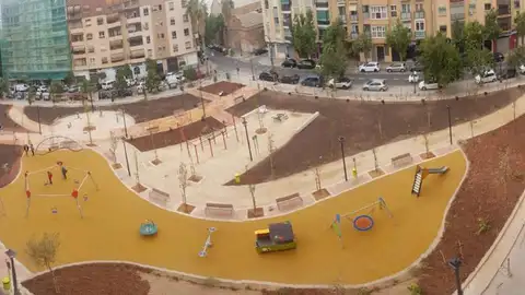Imagen del nuevo jardín en La Creu del Grau jardines