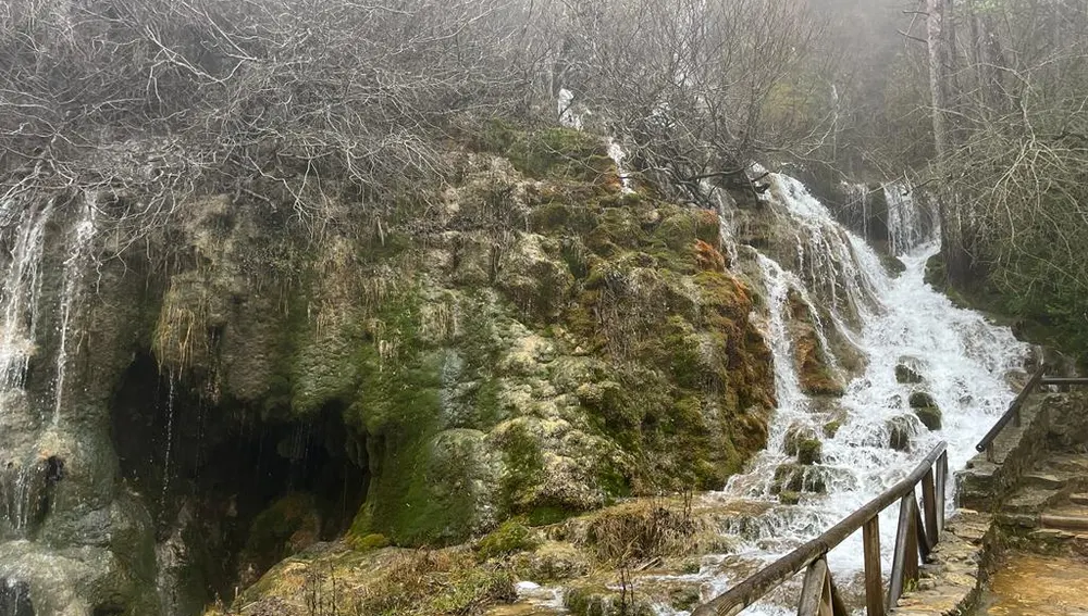 Una de las cascadas del río Cuervo