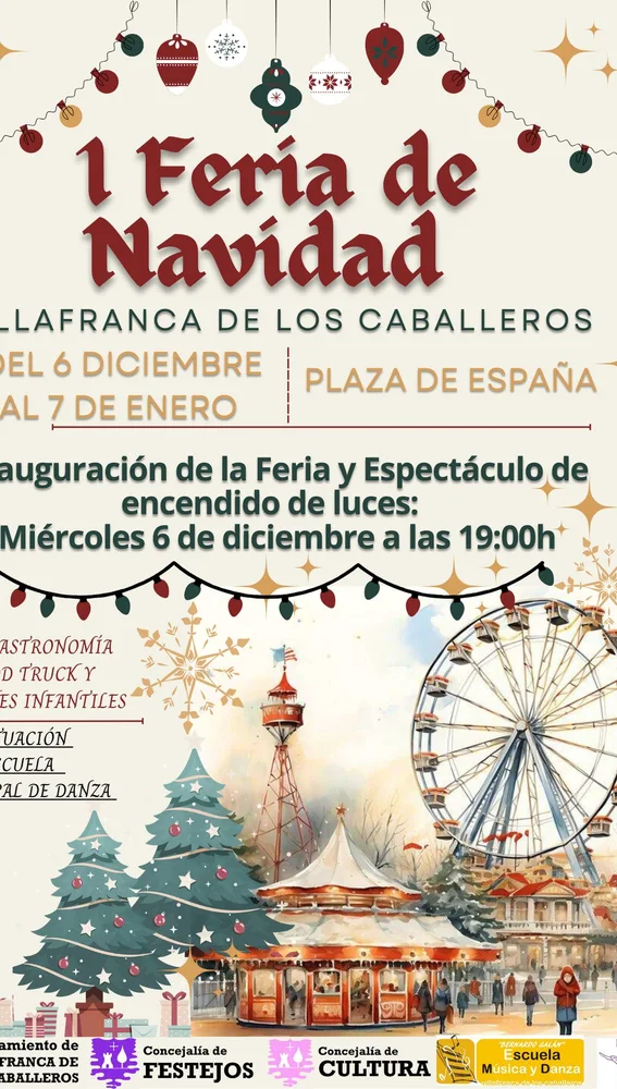 Cartel Feria de Navidad en Villafranca
