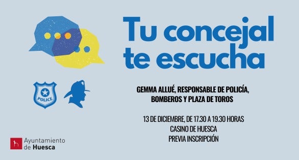Gemma Allué “escuchará” a los oscenses el próximo 13 de diciembre Gemma Allué “escuchará” a los oscenses el próximo 13 de diciembre