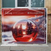 El Ayuntamiento de Huesca instala tres photocalls y lanza un sorteo para dinamizar el centro estas navidades