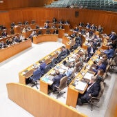 Imagen de la última sesión plenaria en el Parlamento autonómico
