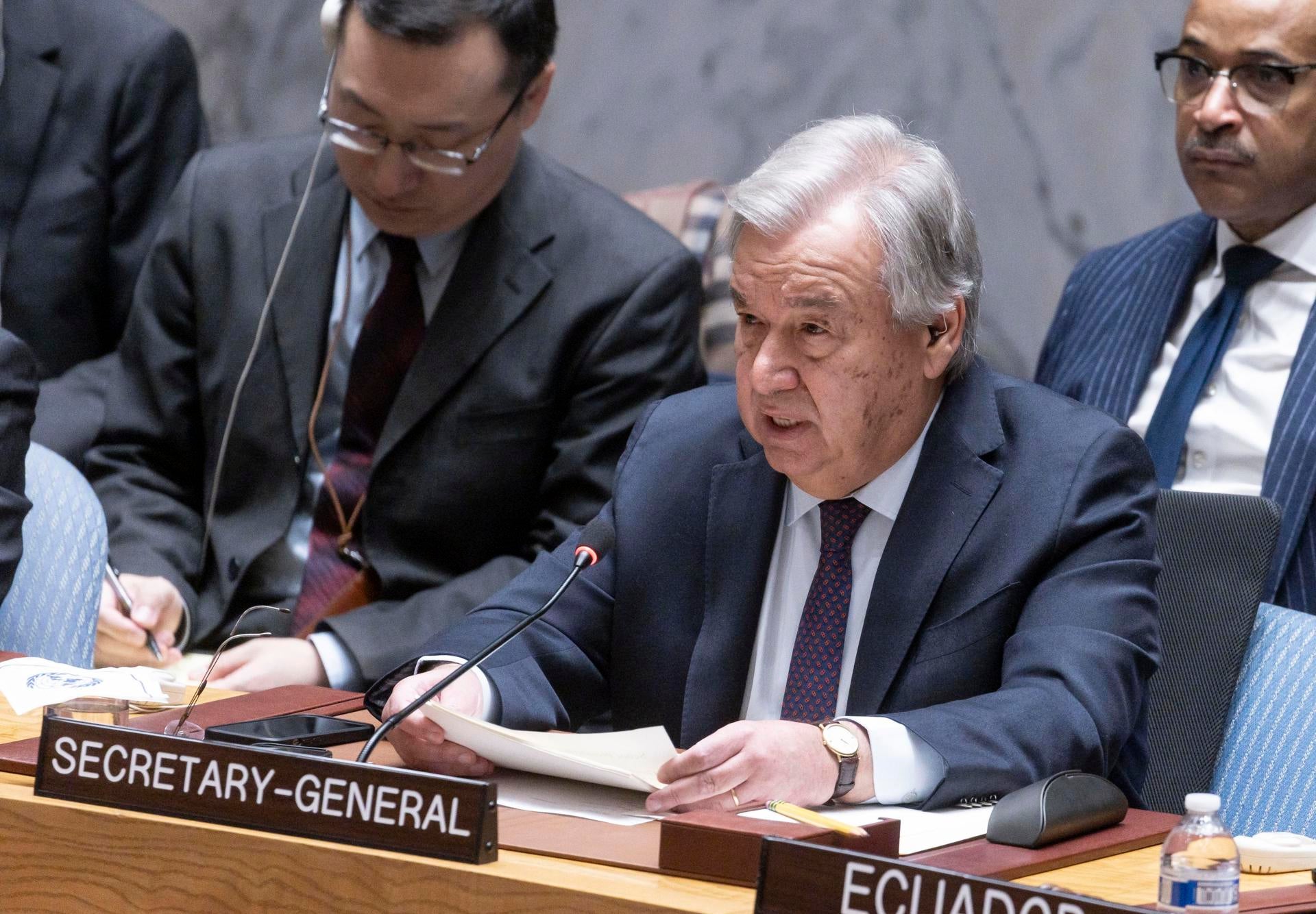Guterres avisa de que la situación en Gaza es "devastadora" y pide actuar: "El pueblo mira al abismo" Guterres avisa de que la situación en Gaza es "devastadora" y pide actuar: "El pueblo mira al abismo"