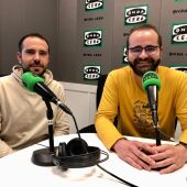 Dos de los organizadores de 'la bandeta de Nochebuena' en la Vila Joiosa
