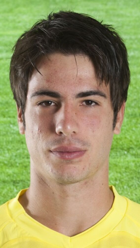 Ramiro Mayor durante su estancia en el Villarreal B