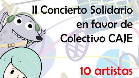 Cartel del segundo Concierto-Gala Solidario en favor del Colectivo CAJE