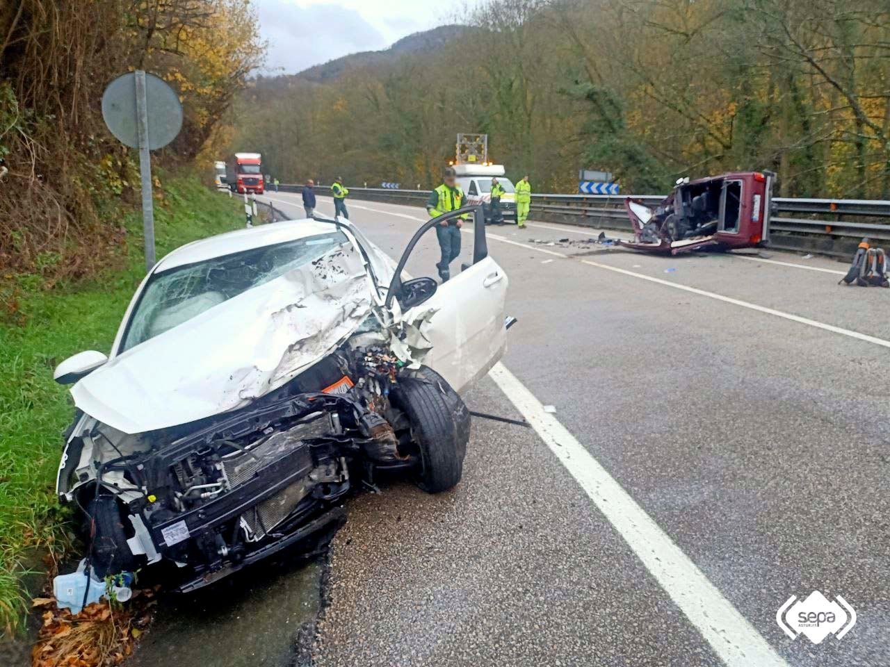 Un anciano de 84 años fallece en un accidente de tráfico en la N630 en Lena Un anciano de 84 años fallece en un accidente de tráfico en la N630 en Lena