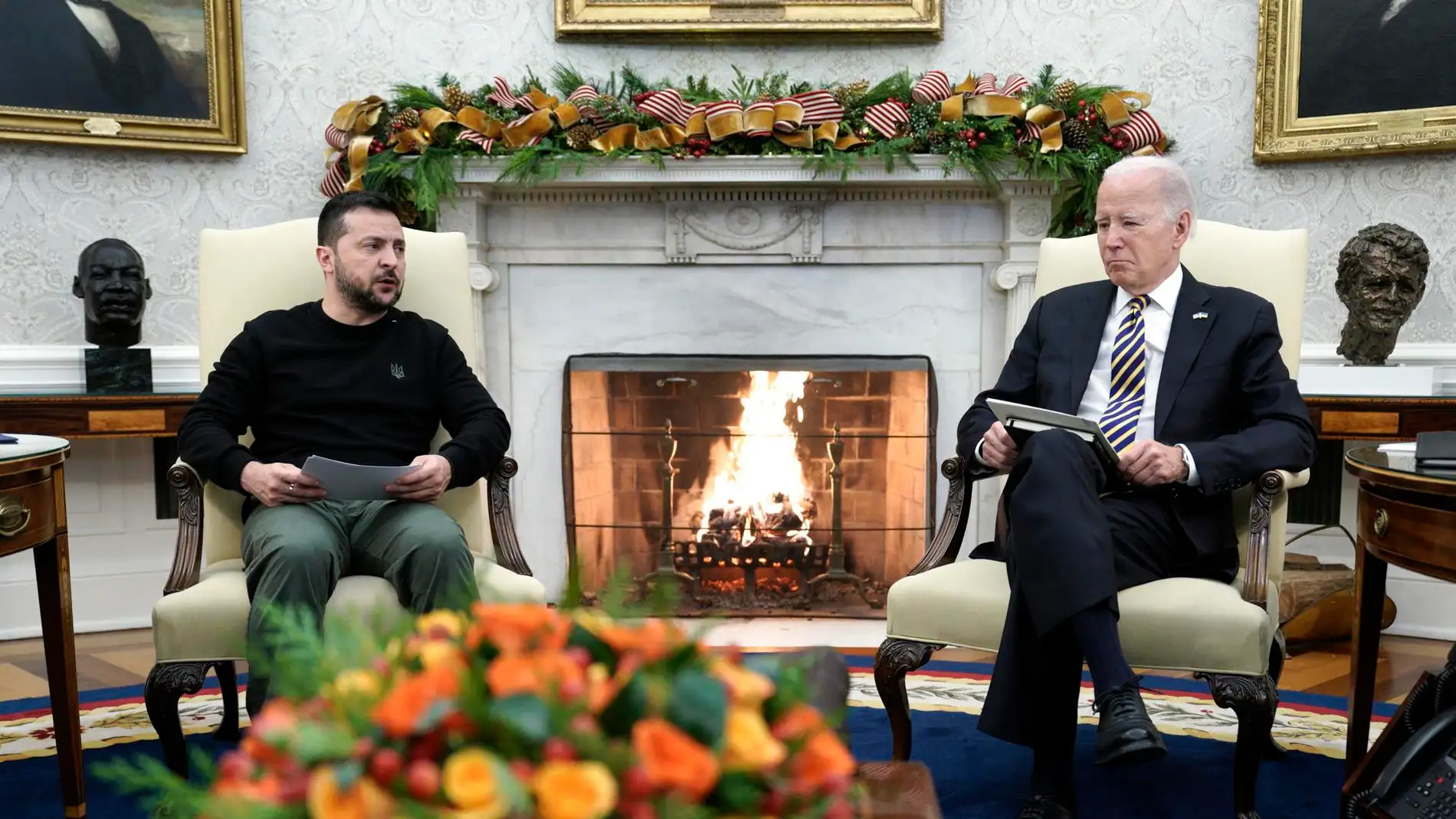 Biden anuncia más ayudas a Ucrania para "no dar un regalo de Navidad" a Putin