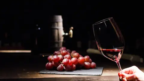 Imagen de archivo de vino tinto Imagen de archivo de vino tinto