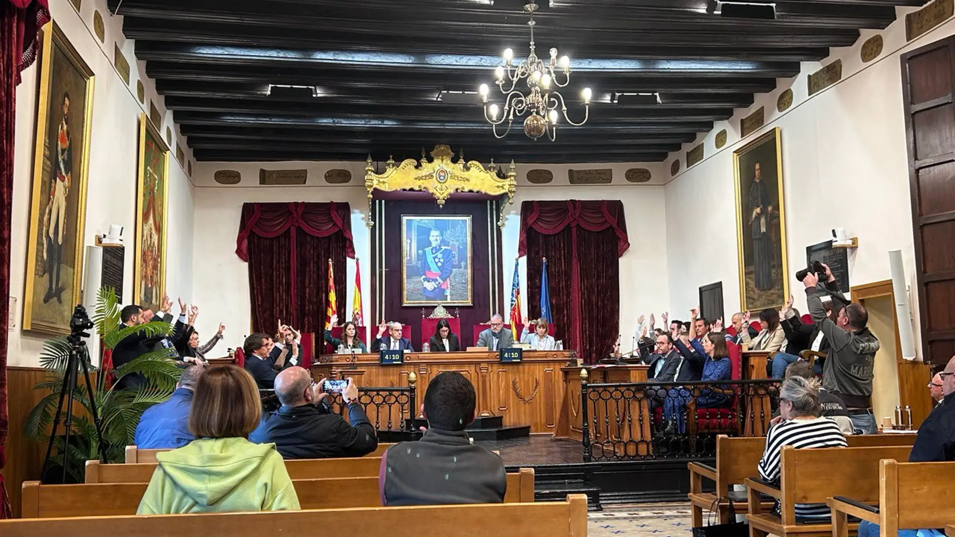 Pleno municipal del Ayuntamiento de Elche. 