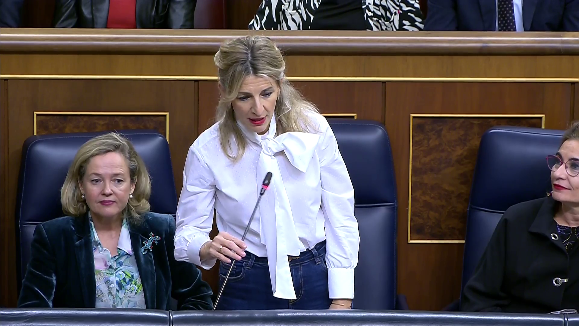 La breve respuesta de Yolanda Díaz al estreno de Miguel Tellado como portavoz del PP en el Congreso La breve respuesta de Yolanda Díaz al estreno de Miguel Tellado como portavoz del PP en el Congreso