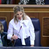 La breve respuesta de Yolanda Díaz al estreno de Miguel Tellado como portavoz del PP en el Congreso
