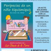 Cartel de presentación del último libro solidario de Luis Chacón