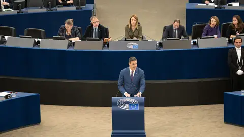 Pedro Sánchez en la Eurocámara Pedro Sánchez en la Eurocámara