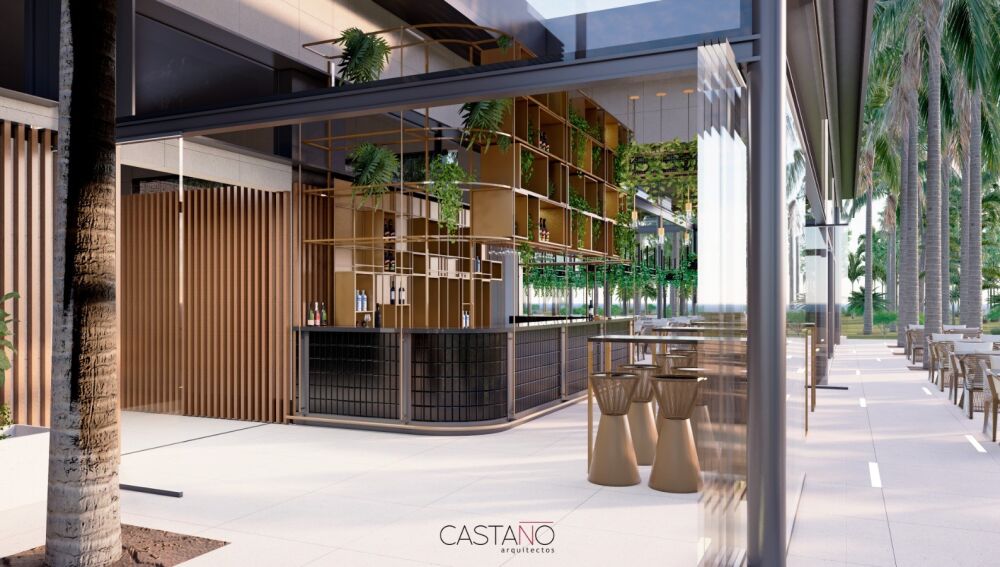 Simulación del proyecto de rehabilitación del restaurante del Parque Municipal de Elche. 