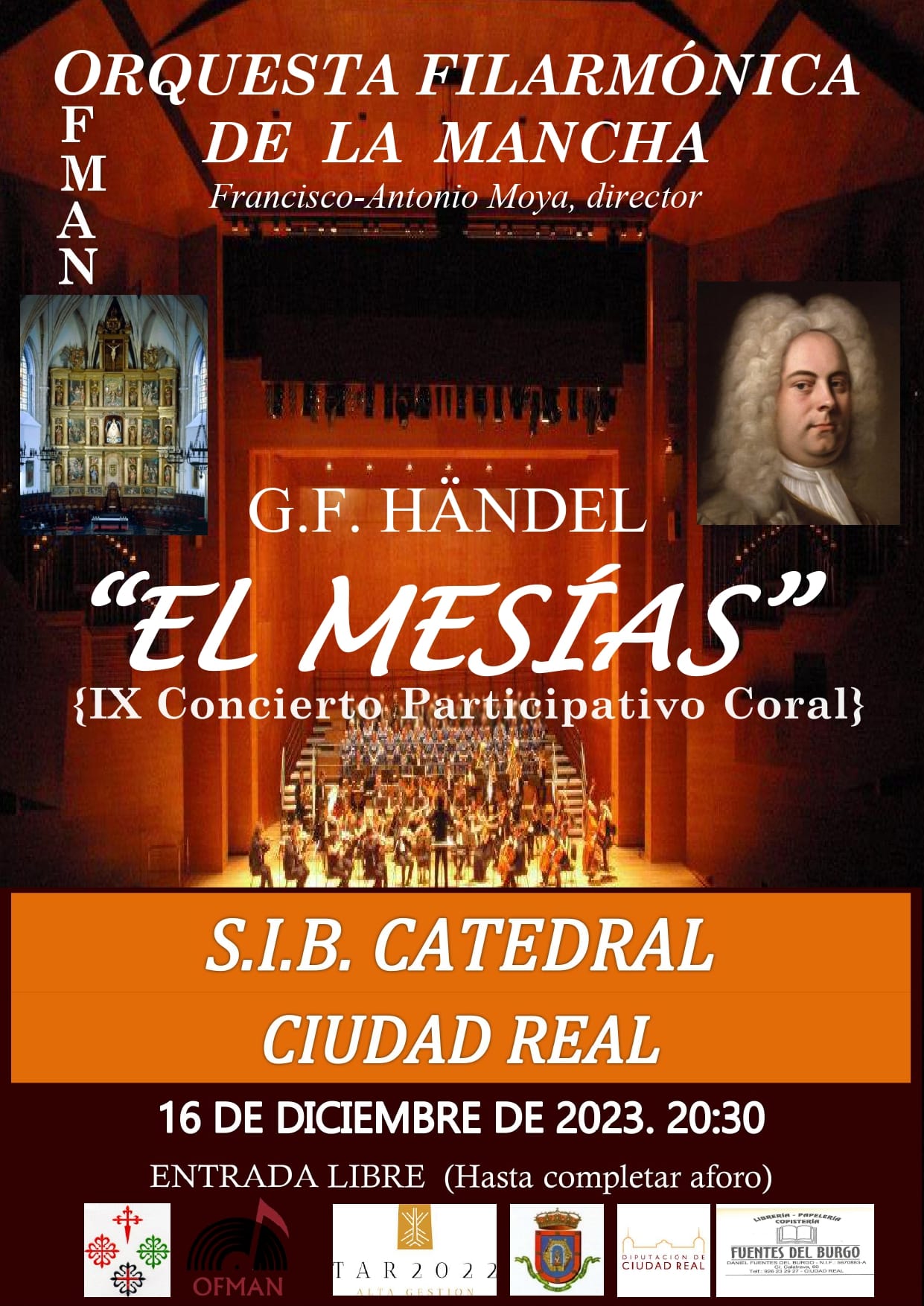 La Ofman interpretará este sábado 16 de diciembre en la Catedral de Ciudad Real "El mesías participativo" de Händell La Ofman interpretará este sábado 16 de diciembre en la Catedral de Ciudad Real "El mesías participativo" de Händell