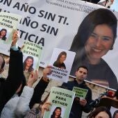 Manifestación tras el asesinato a Esther López.