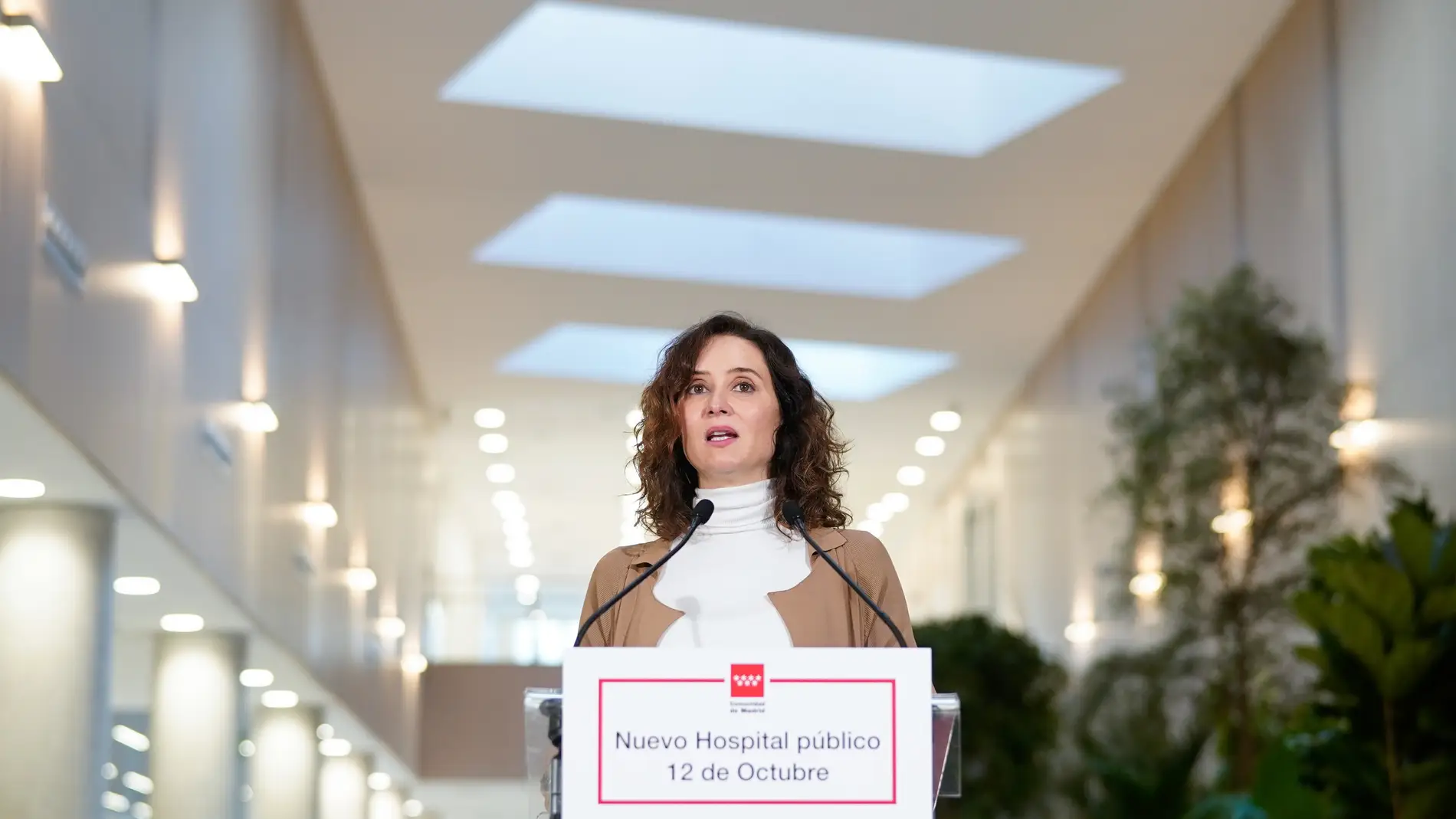 Isabel Díaz Ayuso visita el nuevo hospital 12 de Octubre 