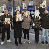 Familiares y amigos de Esther López protestan este viernes a las puertas de los juzgados de Valladolid