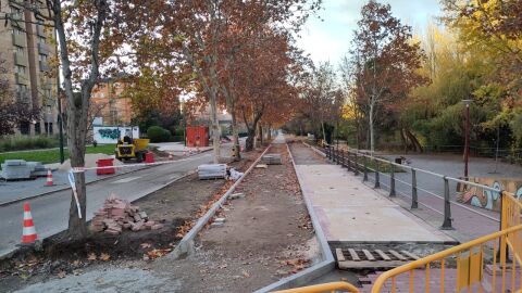 carril bici de Las Eras Valladolid