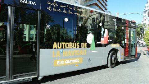 El autobús de la Navidad de Alicante 