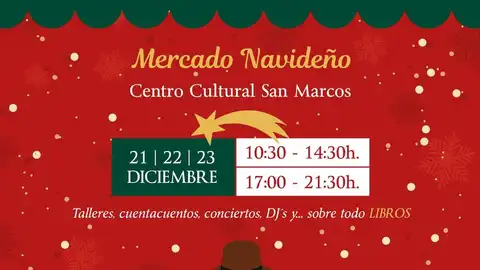 Mercado navideño, Centro Cultural San Marcos. Mercado navideño, Centro Cultural San Marcos.