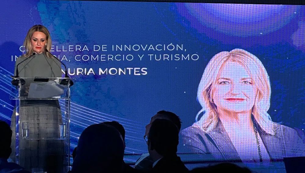 Nuria Montes, consellera, en los premios ABRECA Nuria Montes, consellera, en los premios ABRECA