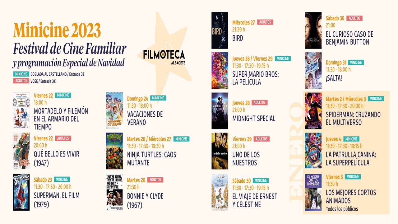 La Navidad Cultural llega también a la Filmoteca con una gran selección de títulos La Navidad Cultural llega también a la Filmoteca con una gran selección de títulos