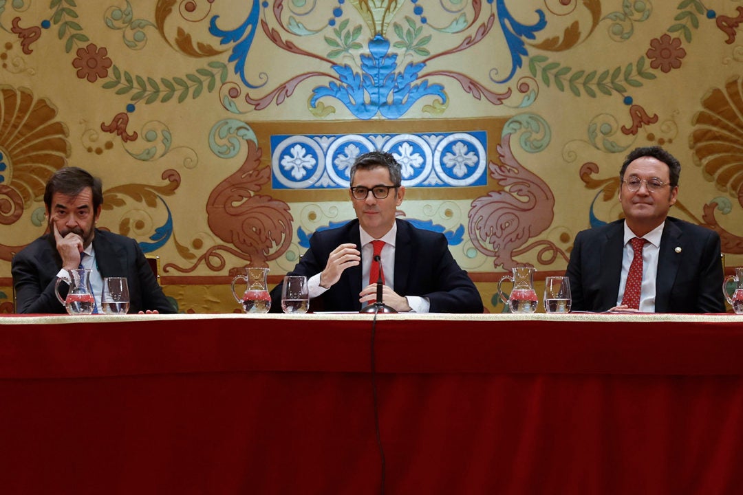 Bolaños insiste en que el Gobierno "siempre" defenderá la integridad de jueces y fiscales Bolaños insiste en que el Gobierno "siempre" defenderá la integridad de jueces y fiscales