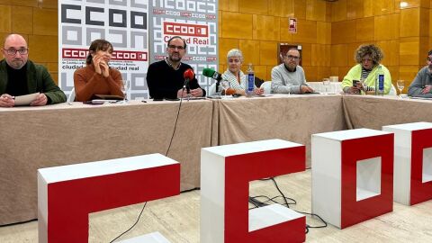 Rueda de prensa de CCOO en Ciudad Real