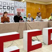 Rueda de prensa de CCOO en Ciudad Real Rueda de prensa de CCOO en Ciudad Real