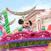 Carroza con Minnie Mouse en la Mickey´s Dazzling Christmas