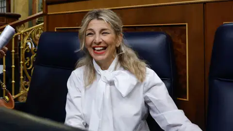 La líder de Sumar, Yolanda Díaz Tertulia: ¿Mejora la libertad de expresión eliminar el enaltecimiento del terrorismo?