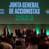 Una instantánea de la Junta General de Ordinaria de Accionistas del Real Betis de 2023.