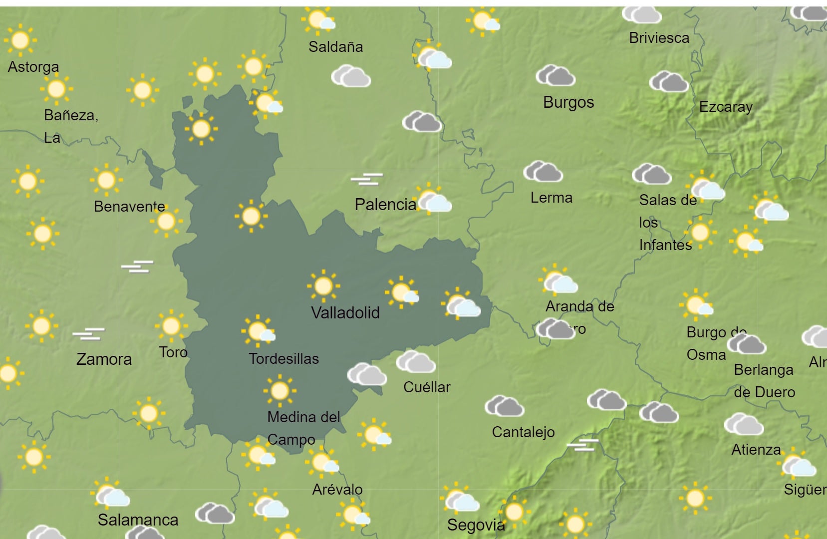 El Tiempo para las próximas horas El Tiempo para las próximas horas