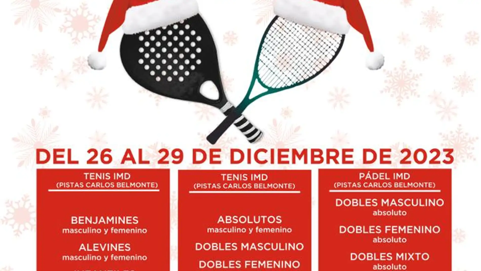 El Club de Tenis y el Corte Inglés celebran su XX torneo de Navidad