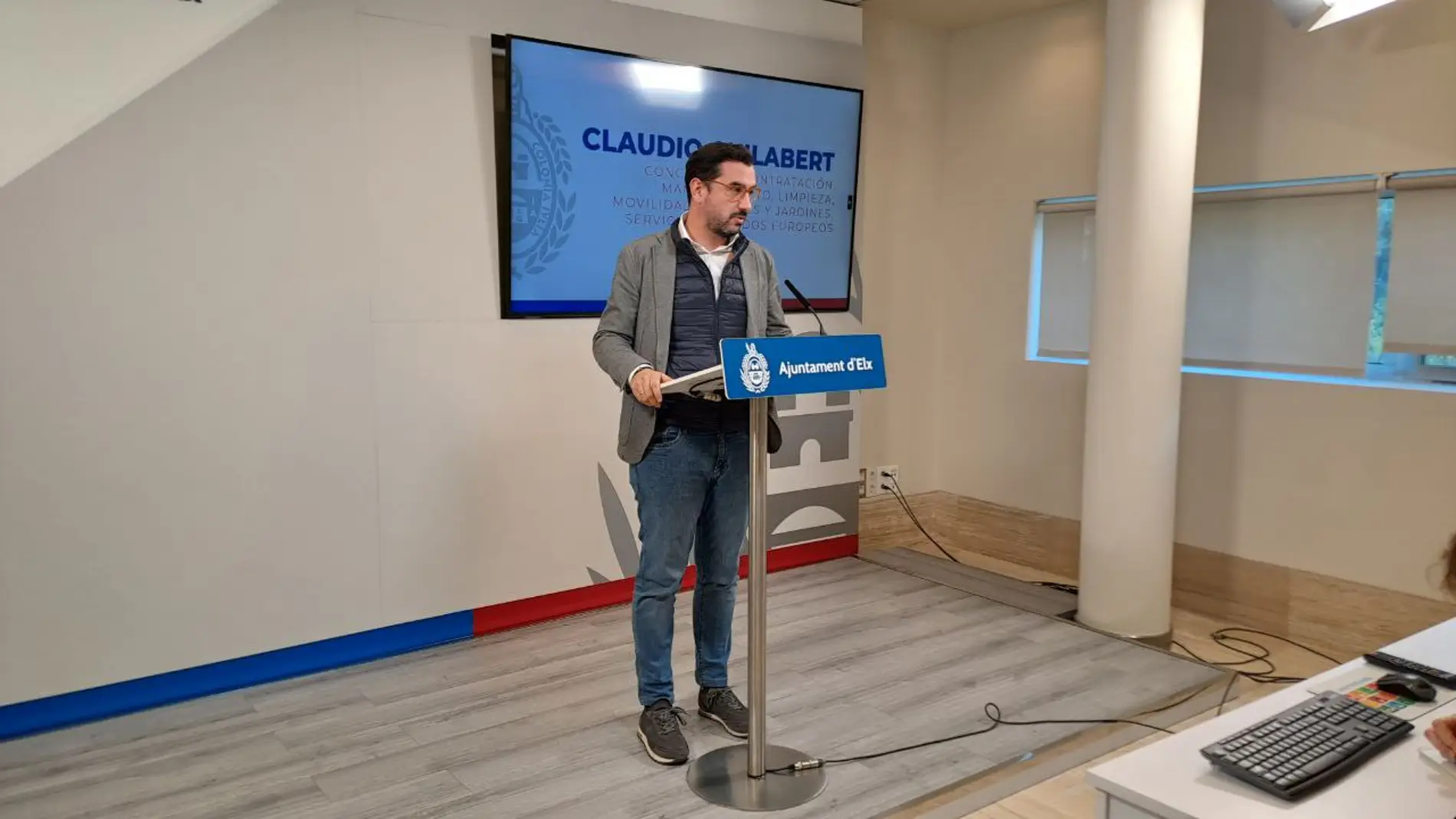 Claudio Guilabert, concejal de Vía Pública y Movilidad en Elche. 