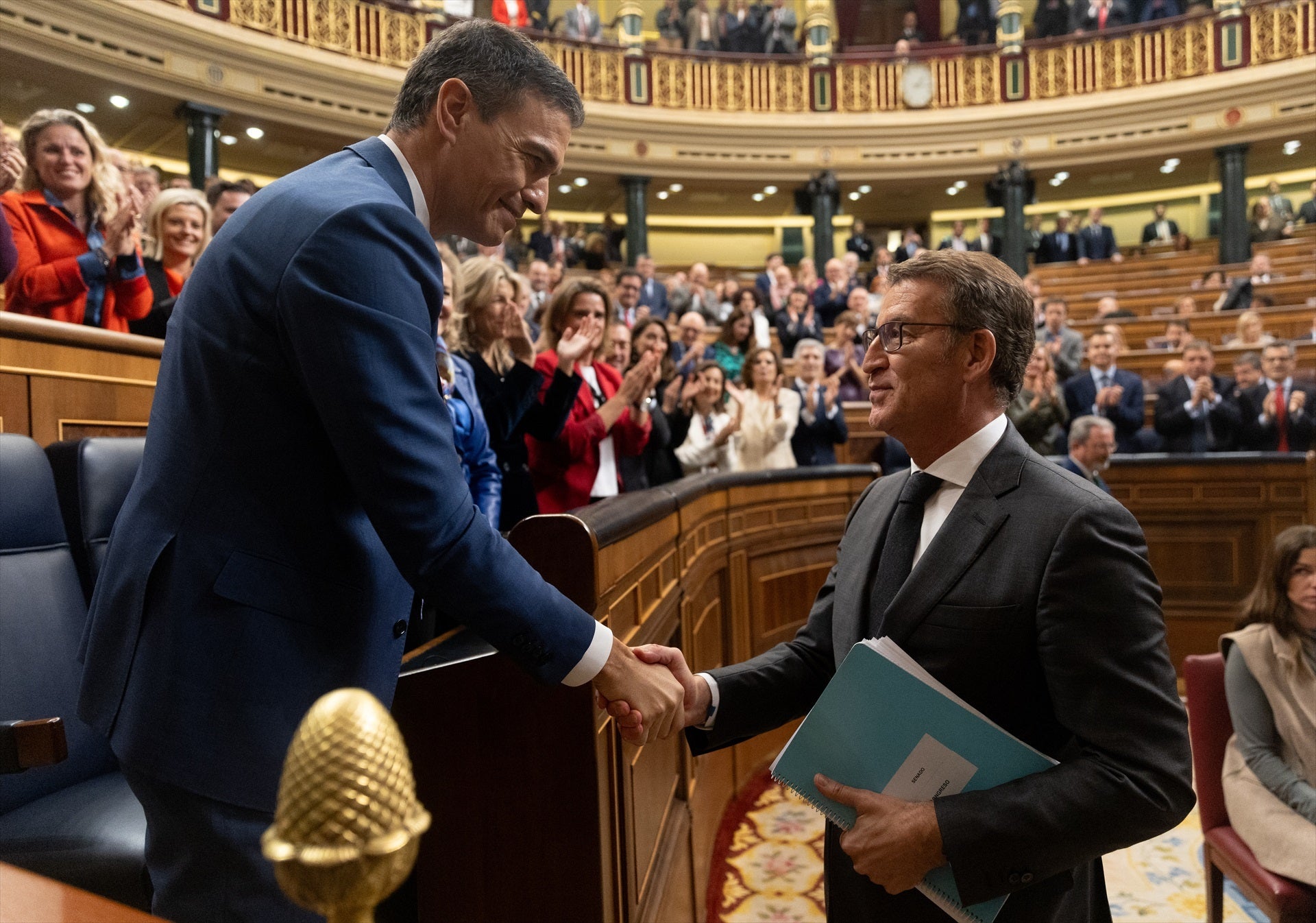 Sánchez y Feijóo se reúnen este viernes en el Congreso con la renovación del CGPJ encima de la mesa Sánchez y Feijóo se reúnen este viernes en el Congreso con la renovación del CGPJ encima de la mesa