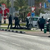 Una detención de película en la zona comercial de Finestrat Una detención de película en la zona comercial de Finestrat