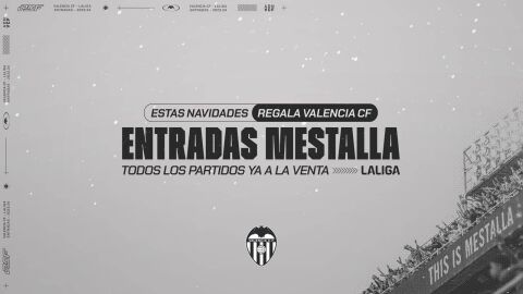 El Valencia saca a la venta las entradas para todos los partidos de Mestalla