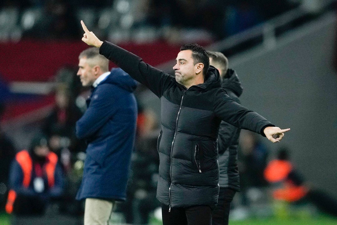 Xavi: "Nuestra primera parte es inaceptable" Xavi: "Nuestra primera parte es inaceptable"