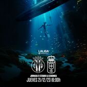 Cartel del partido Villarreal B-Real Oviedo