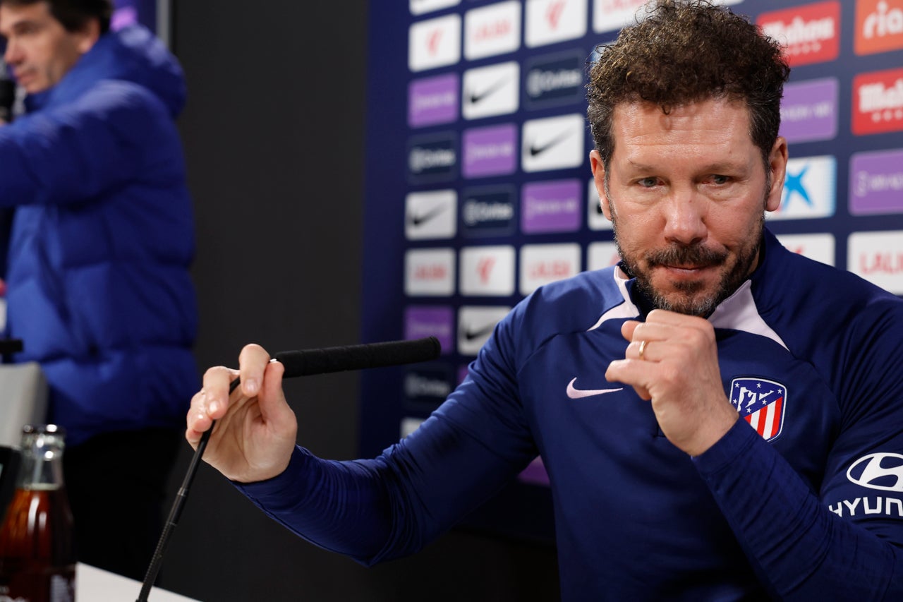 Simeone elogia el esfuerzo de Lino y Riquelme Simeone elogia el esfuerzo de Lino y Riquelme