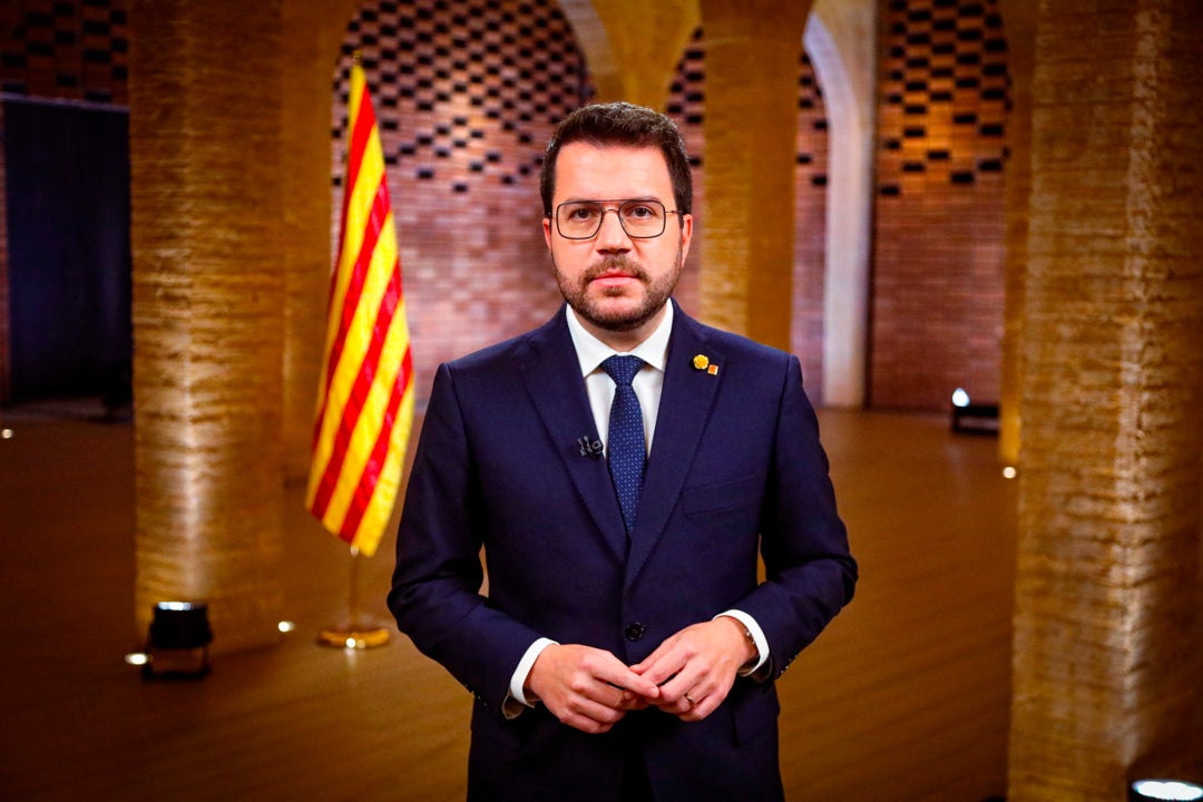 Aragonès reitera su objetivo de negociar con el Estado la celebración de un referéndum de independencia Aragonès reitera su objetivo de negociar con el Estado la celebración de un referéndum de independencia