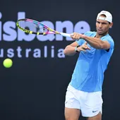Rafa Nadal entrena en Brisbane Rafa Nadal entrena en Brisbane