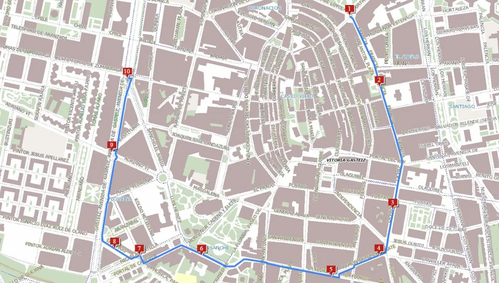 Mapa recorrido cabalgata de los Reyes Magos Mapa recorrido cabalgata de los Reyes Magos