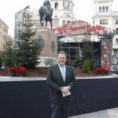 Julián Urbano en la Plaza de las Tendillas Julián Urbano en la Plaza de las Tendillas