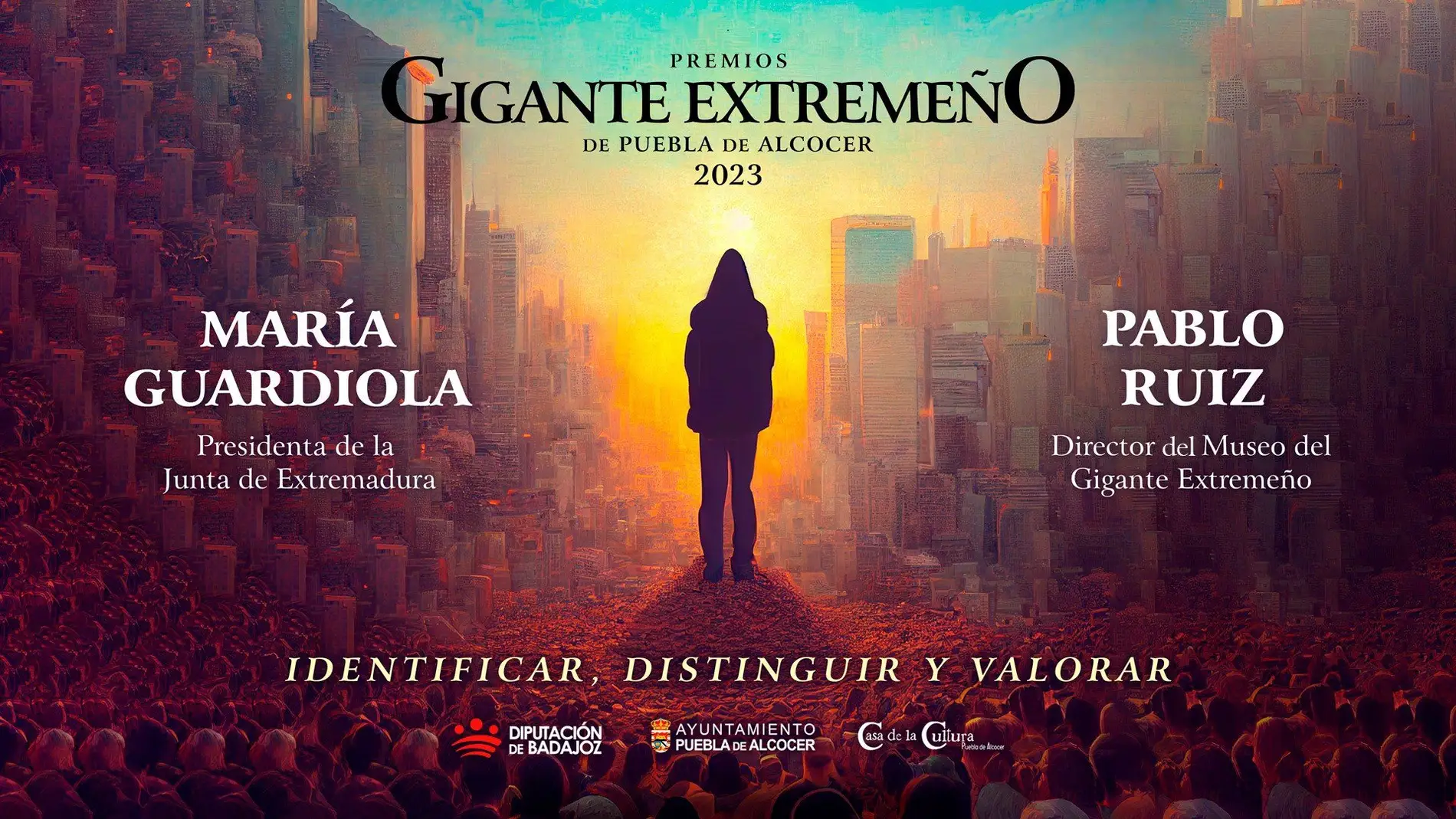 Puebla de Alcocer reconoce con sus galardones "Gigante Extremeño" a María Guardiola y Pablo Ruiz